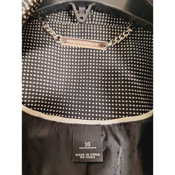 White House Black Market Women's Polka Dot Blazer Jacket Size 10 - Picture 7 of 8